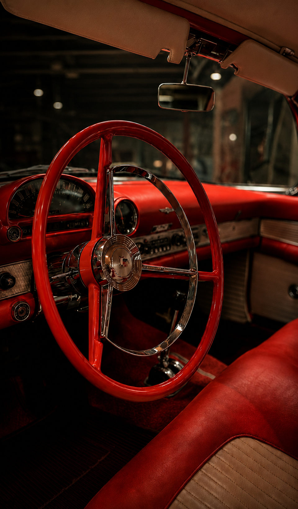 Ford Thunderbird 1955: O Pássaro que Redefiniu o Luxo Americano - Detalhe 1